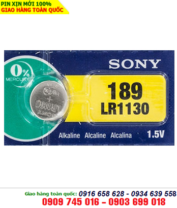 Sony LR1130/189/AG8, Pin cúc áo 1.5v alkaline Sony LR1130/189/AG8 